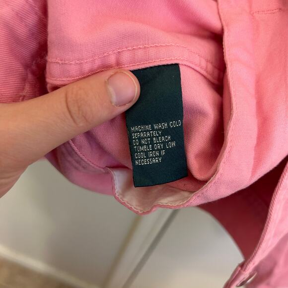 Ralph Lauren Pink Denim Jacket Women’s Size Large Button-Up Classic Jean Style - Picture 8 of 8